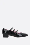 Carel Paris Timeless Mary Jane With Adjustable Straps And Low Heel In Black