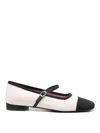 Carel Paris Gisele Bicolor Ballet Flats In Sand