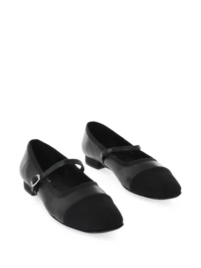 Carel Paris Gisele Buckle-strap Ballet Flats In Black