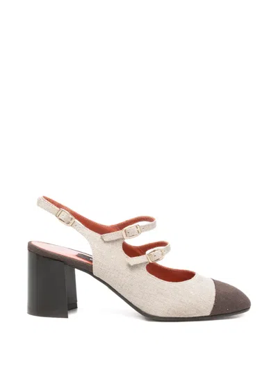 Carel Paris Papaya Slingback Pumps In Neutral