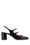 Carel Paris Banana Patent Leather Slingback Pumps In Black