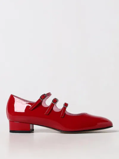 CAREL PARIS FLAT SHOES CAREL PARIS WOMAN COLOR RED,F85877014