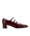 Carel Paris High-heeled Mary Jane Shoes In Brown