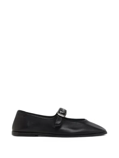 Carel Paris Iris Buckle-fastening Ballet Flats In Black