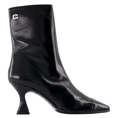 CAREL PARIS ISABELLE ANKLE BOOTS - CAREL - LEATHER - BLACK