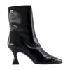 Carel Paris Cap-toe Leather Boots In Black
