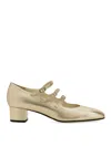 Carel Paris Round Head High Heels In Gold