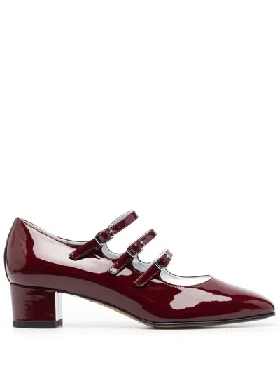 Carel Paris High-heeled Mary Jane Shoes In Brown