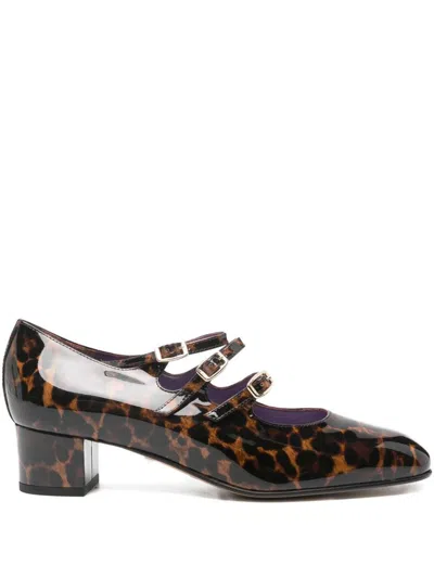 Carel Paris Kina Patent Leather Pumps In Animal Print