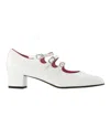 Carel Paris Ariana Patent Leather Mary Janes Ballet Flats In White