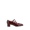Carel Paris 'kira 24 Reflex' Red Pumps With Straps In Burgundy