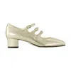 Carel Paris Kina 40mm Metallic Leather Pumps