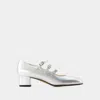 Carel Paris 40mm Kina Pumps In Silver