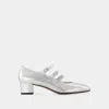 Carel Paris 40mm Kina Pumps In Silver