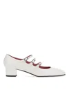 Carel Paris Ariana Patent Leather Mary Janes Ballet Flats In White