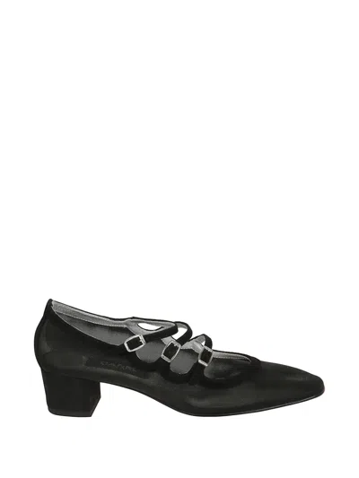 Carel Paris Kina Triple-strap Heeled Pumps In Black