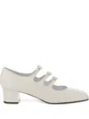 Shop Carel Paris Kinette Leather Mary Jane Pumps In Beige