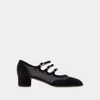 Carel Paris Mesh-panelled Suede Pumps In Black
