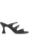 Carel Paris Kitty 70mm Suede Mules In Black