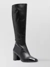 Carel Paris Knee-high Block Heel Leather Boots