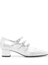 Carel Paris 40mm Kina Pumps In Silver