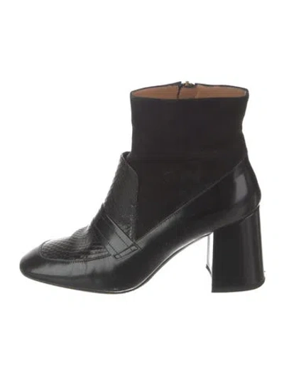 Pre-owned Carel Paris Leather Boots In Black