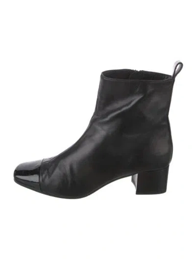 Pre-owned Carel Paris Leather Boots In Black