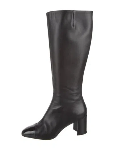Pre-owned Carel Paris Leather Boots In Black