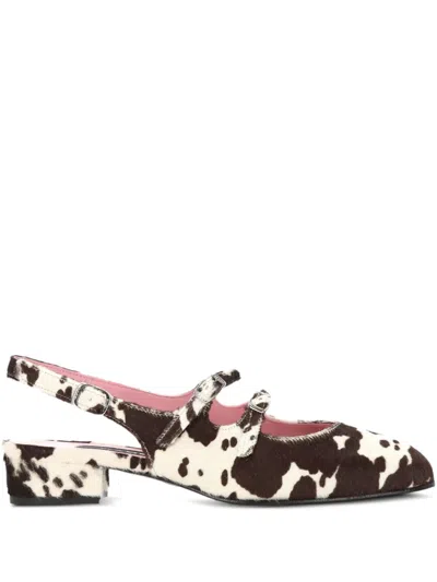 Carel Paris Pumps Mit Schnallen In Animal Print