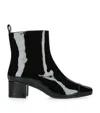 Carel Paris Leather Estime Ankle Boots 41 In Black
