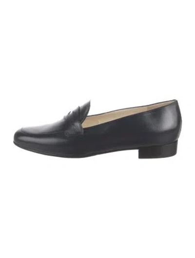 Pre-owned Carel Paris Leather Loafers In Blue