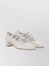 Carel Paris Kinette Leather Mary Jane Pumps In White