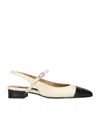 Carel Paris Leather Oceano Slingback Sandals 20 In Beige