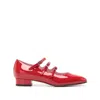 Carel Paris Ariana Patent Leather Ballets With Crossed Bands