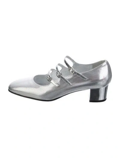 Pre-owned Carel Paris Leather Pumps In Silver