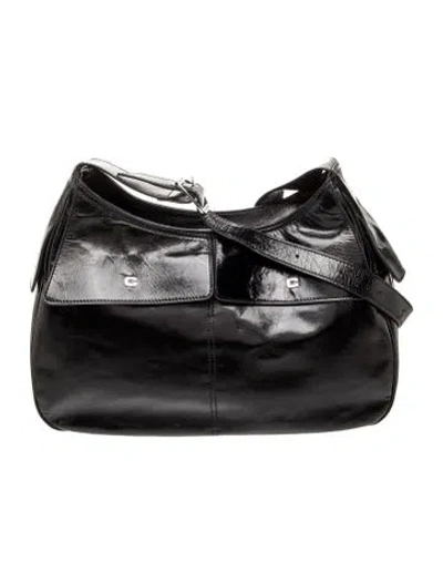 Pre-owned Carel Paris Leather Shoulder Bag In Black
