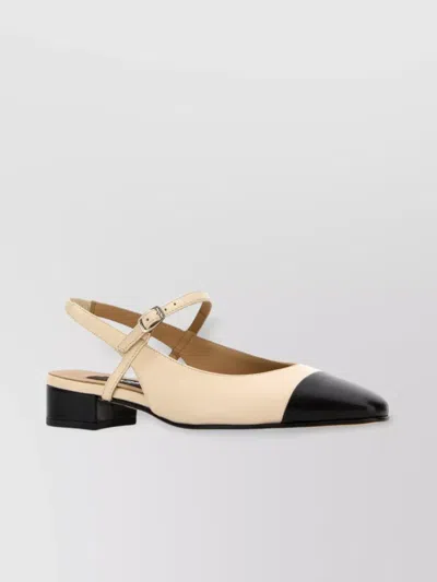 Carel Paris Leather Sling Back Pumps