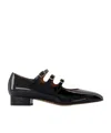 Carel Paris Timeless Mary Jane With Adjustable Straps And Low Heel In Black