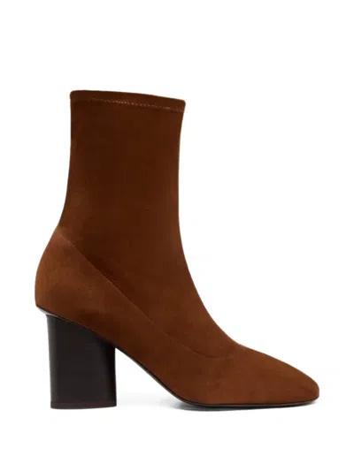 Carel Paris Lucia Suede Ankle Boots In Brown