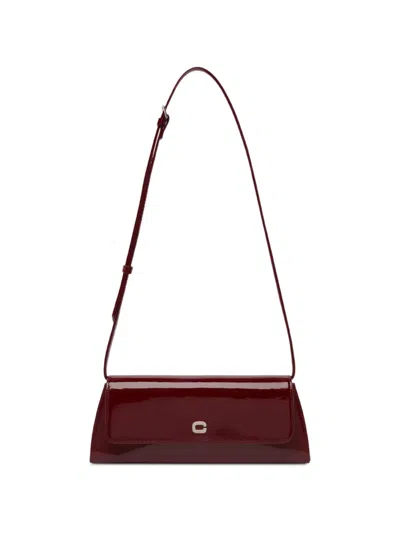 Carel Paris Madeleine Patent Leather Shoulder Bag In Red