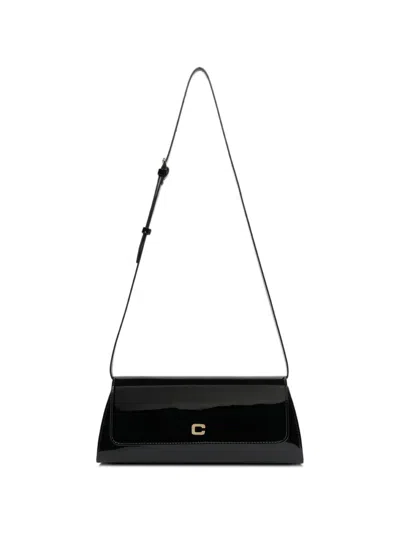 Carel Paris Madeleine Patent Leather Shoulder Bag In White