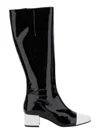 Carel Paris Side Zipper Boots In Black