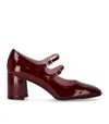 Carel Paris Woman Pumps Burgundy Size 8 Leather In Black
