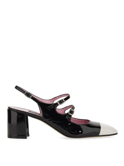 Carel Paris Banana 60mm Slingback Pumps In Black And Ivory