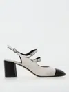 Carel Paris Papaya Nappa Leather T-strap Mary Jane Shoes In Beige