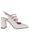 Carel Paris Square Heel Patent Leather Pumps