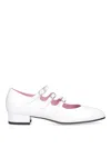 Carel Paris Ariana Patent Leather Ballet Flats In White