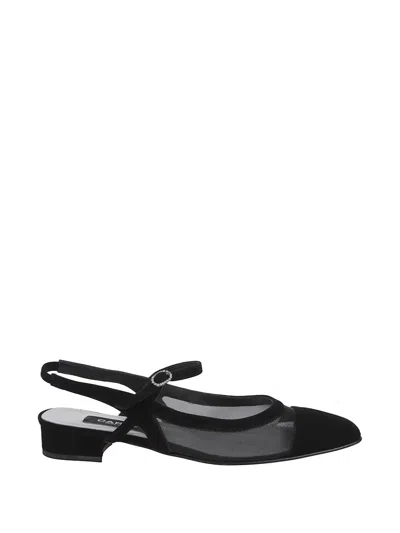 Carel Paris Mesh-panelled Slingback Ballet Flats In Multi