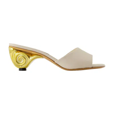 Carel Paris Spiral-heel Open-toe Sandals In Neutral