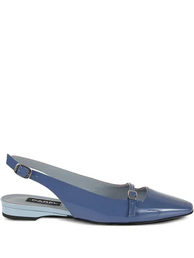 Carel Paris 'ninon' Blue Slingback Ballet Shoes